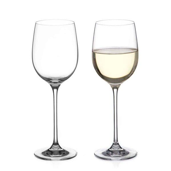 Diamante Moda Crystal White Wine Glasses - Set of 2