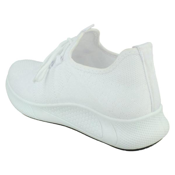 Spot On Ladies Spot On Casual Lace Up Trainers F7201