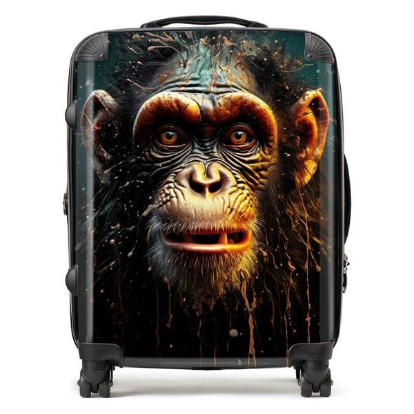 Warren Reed Splashart Monkey Face Suitcase