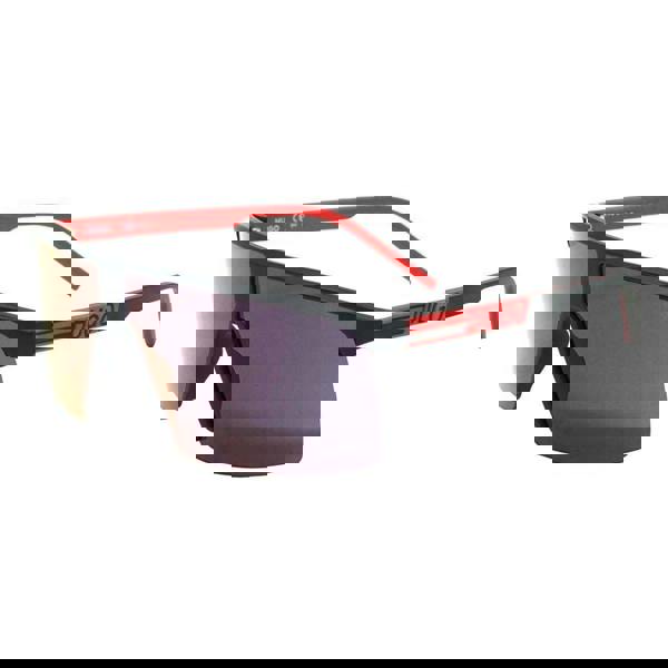 Hugo Boss Mens Matte Sunglasses - Black/Red - 