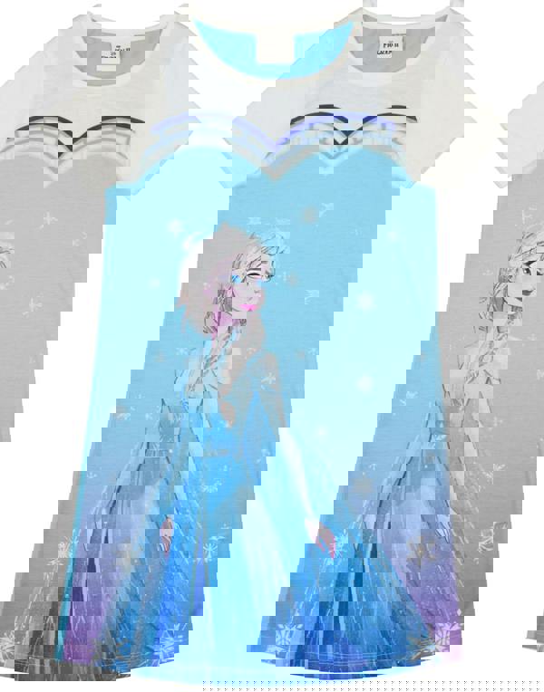 Disney Girls Blue Elsa Short Sleeve Nightdress