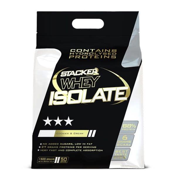 Stacker2 Europe Whey Isolate, Cookies & Cream - 1500g