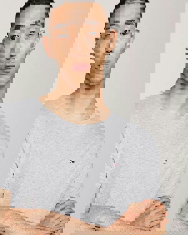 Tommy Hilfiger 3 Pack Mens T-Shirts - White/Black/Grey Heather - CHO - Designer Mens Short Sleeve T-Shirts & Tops