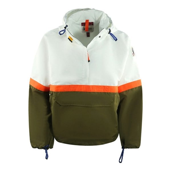 Parajumpers Dezi Pull Over Colourblock Windbreaker Jacket - Green