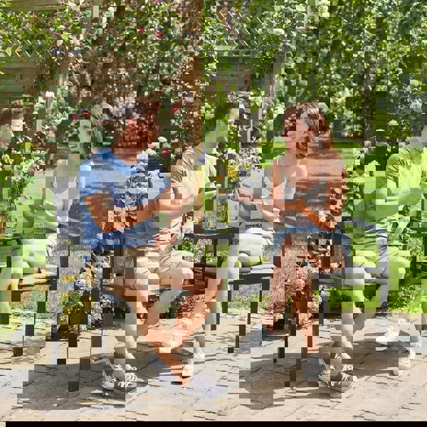 Garden Loveseat with Built-in Coffee Table