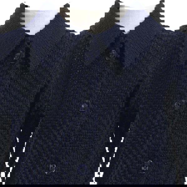 Rachel Riley Navy Moss Stitch Cardigan