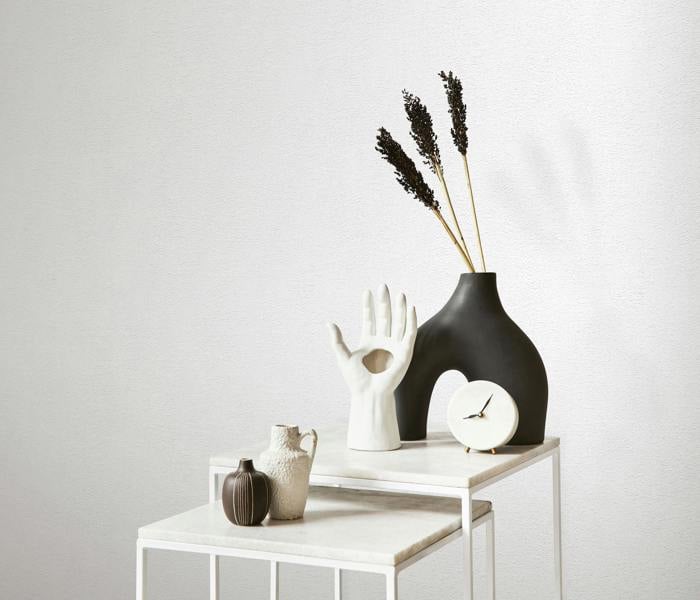 Patina Shimmer  - Blown vinyl in white