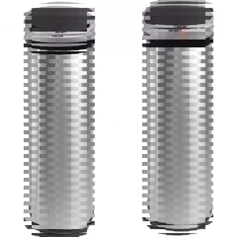 GlamHaus Motion Sensor Bin, 50L For Kitchen, Soft Close With Supplied Power Adaptor Or Battery Operated