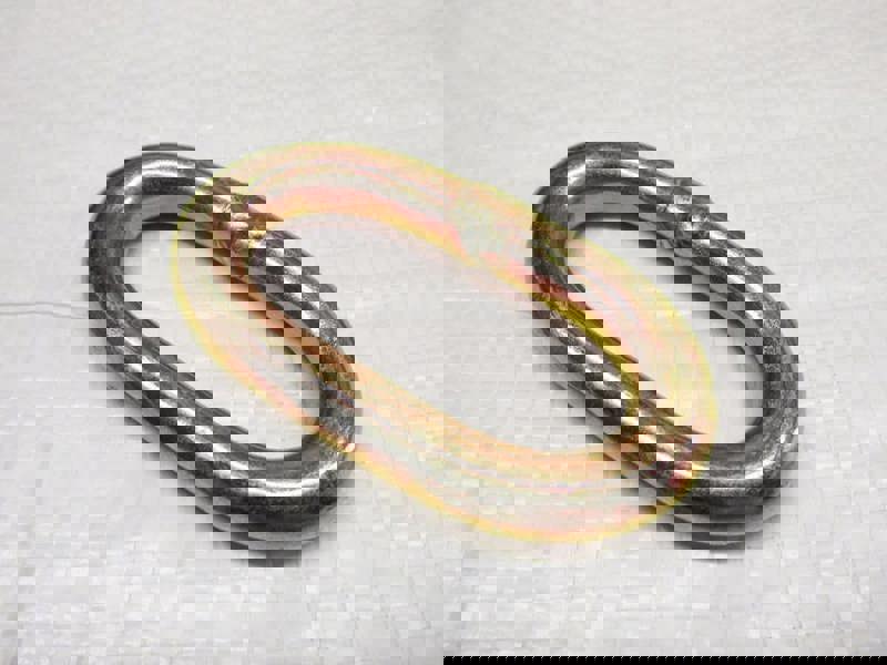 Zinc Plated Oval Link 50MM (Yellow Passivated Ratchet Lashing Fitting Wheel Straps )