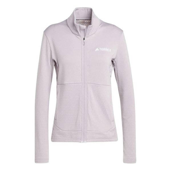 Adidas Womens Terrex Multi Light Full Zip Fleece Jacket - Violet