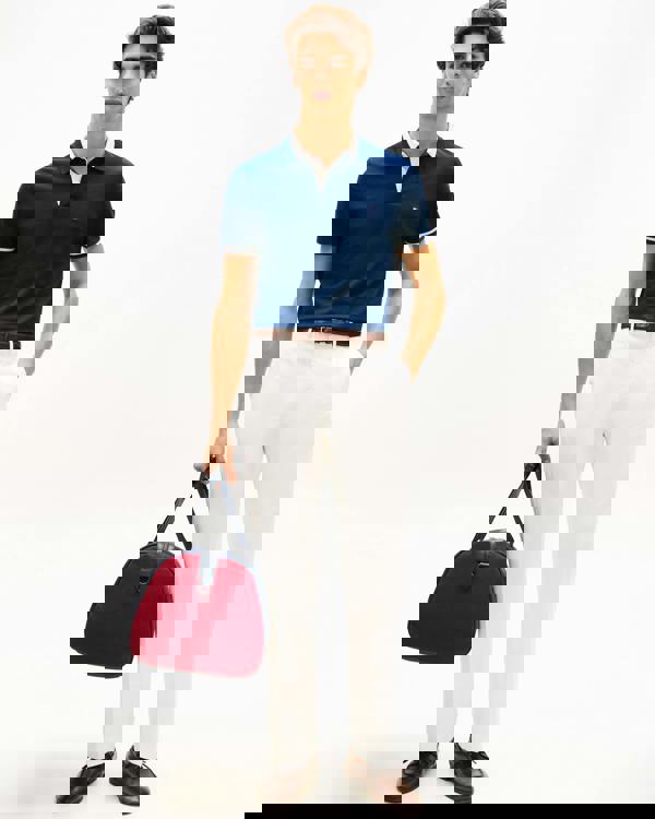 Tommy Hilfiger Contrast Collar Block Regular Fit Mens Polo - Carbon Navy