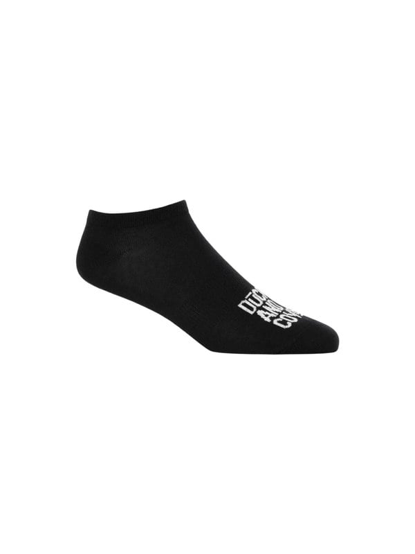 Duck and Cover Fubel Trainer Socks 5pk Black