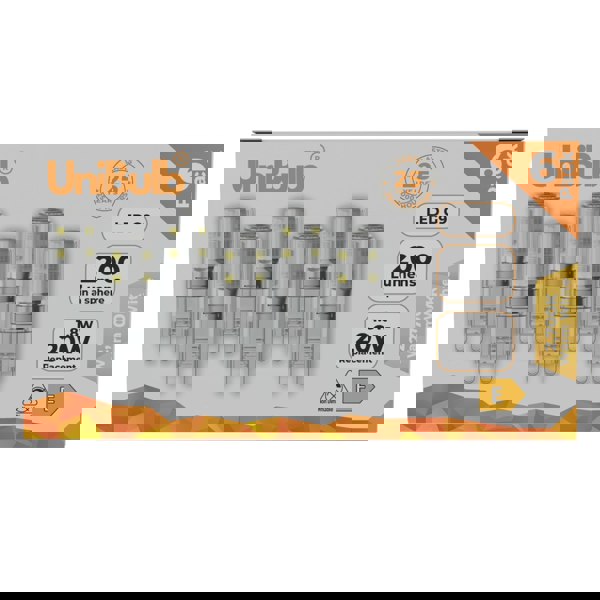 UniBulb LED G9 200lm 1.8W 2700K (Warm White) Light Bulb - Pack of 6