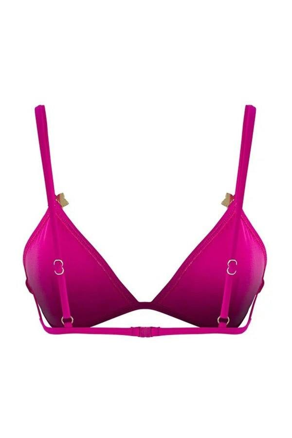 WOVCOR Triangle-Shaped Bikini Top with