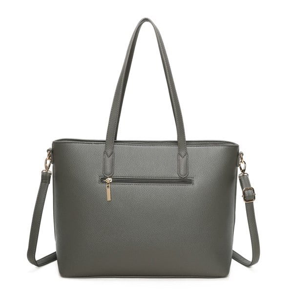Kitise Structured Tote Handbag with Detachable Crossbody Strap