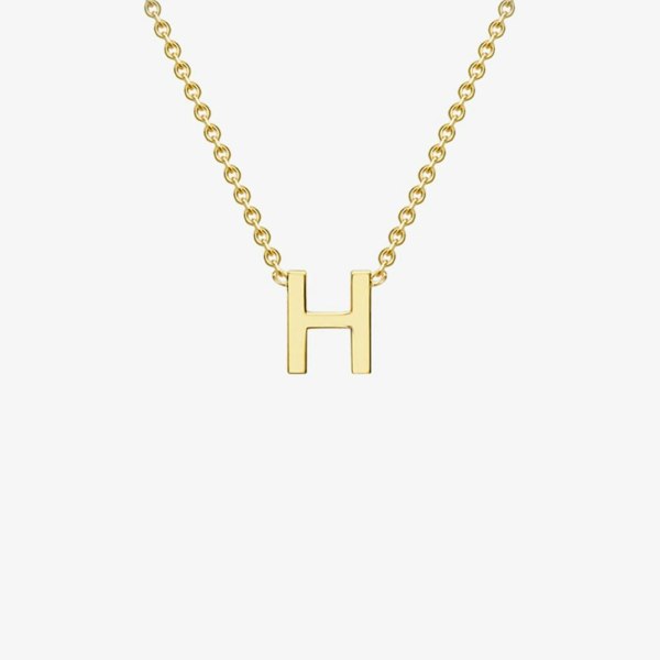 T. H. Baker 9ct Yellow Gold Mini Initial H Necklace 1.19.0157