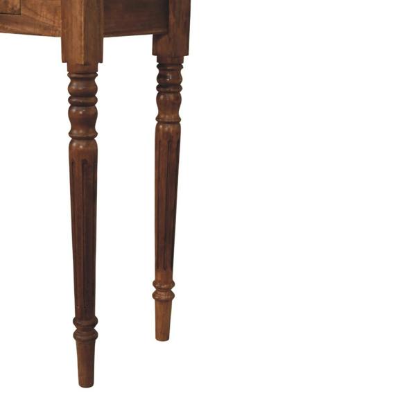 Artisan Furniture Solid Wood Three Drawer Console with Turned Legs