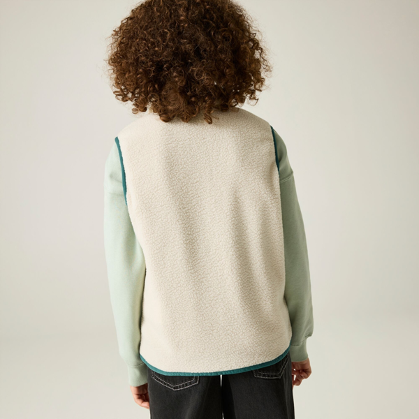 Regatta Kids Frankie Fleece Body Warmer - Light Vanilla/Mediterranea