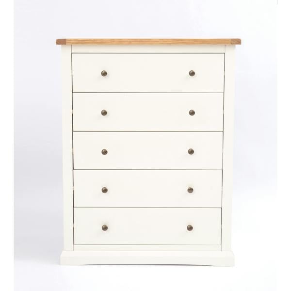 Castelli 5 Drawer Chest of Drawers Brass Knob