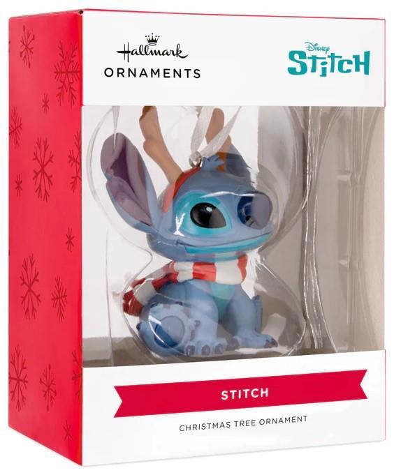 Hallmark Disney Lilo & Stitch - Festive Stitch with Scarf Christmas Tree Ornament