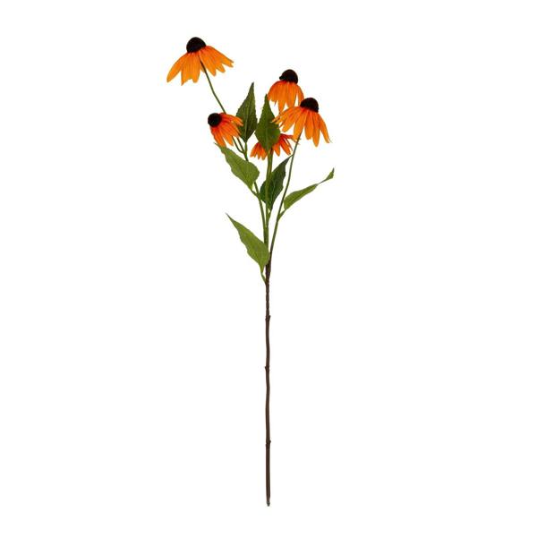 Wyld Haus Set of 3 Artificial Flowers Orange Echinacea Sprays