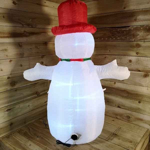 Samuel Alexander 4ft (120cm) LED Outdoor Christmas Inflatables Snowman Indoor Light Up Decorations