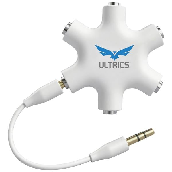 ULTRICS Headphone Splitter, 3.5mm Male to 5-Port Female Audio Adapter for Headphones and Speakers