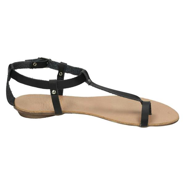 Spot On Ladies Spot On Flat Toeloop Sandal Ankle Strap