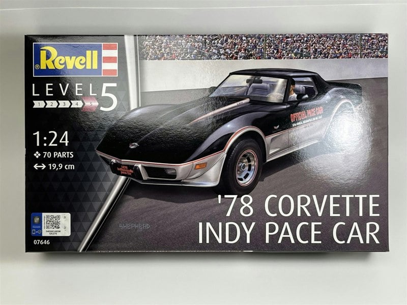 Revell 1978 Corvette Indy Pace Car 1:24 Scale Model Kit Revell 07646