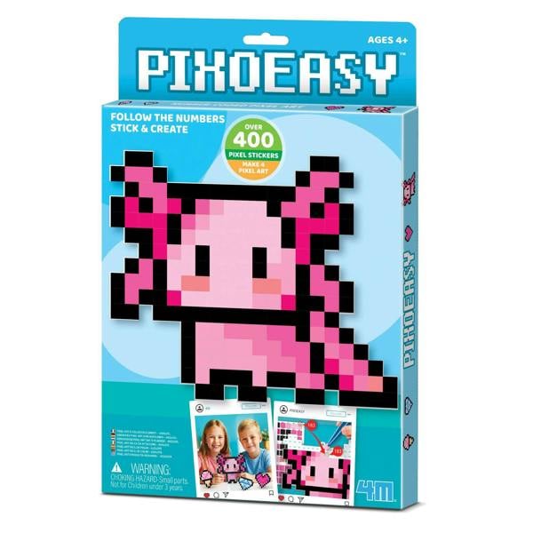 4M Pixoeasy Axolotl | Pixel Art Kit | Craft Kits for Kids
