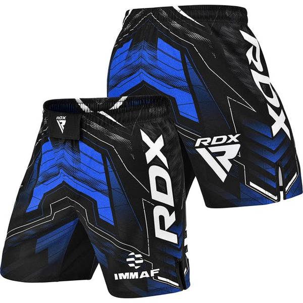 RDX Sports MMA SHORTS IMMAF-1-BLUE