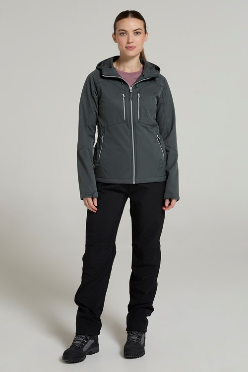 Mountain Warehouse Womens/Ladies Helsinki Recycled Soft Shell Jacket - Khaki