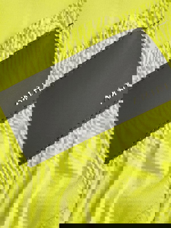 Amiri MA Bar Logo Swimtrunk Lime - Supplied FashionAmiri