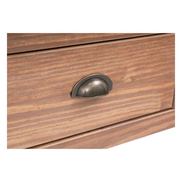Cabinet Bits Padua Lacquered 2 Drawer Console Table Brass Cup Handle