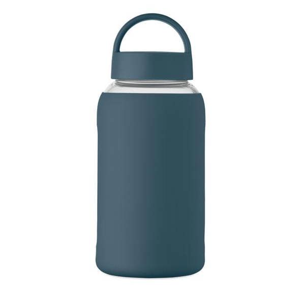 MidOcean Boris Borosilicate Glass 600ml Water Bottle - French Navy - 