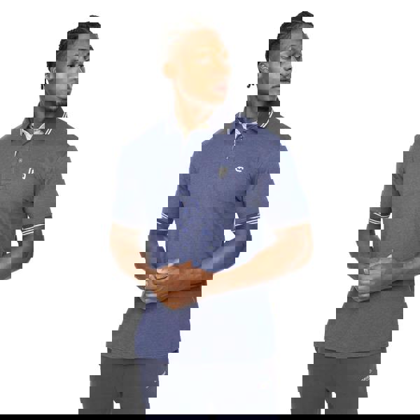 Crosshatch Mens Preece Polo Shirt - Blue - 