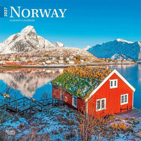 Europe Norway Calendar 2027, Wall Calendars, Month To View, Travel, Gift