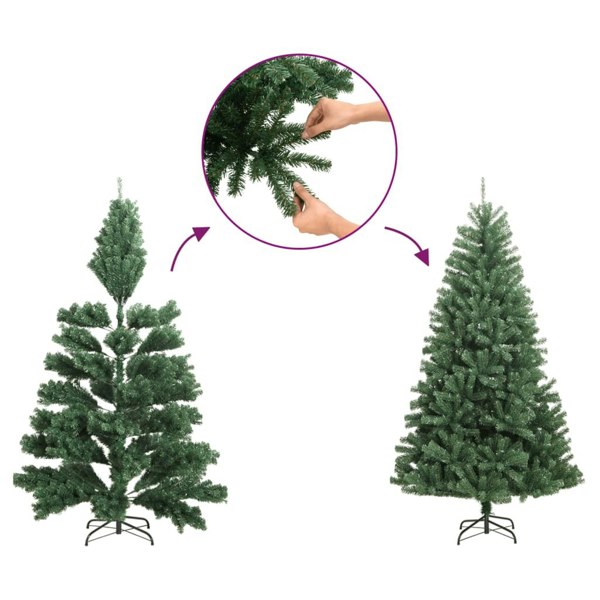 Berkfield Artificial Slim Christmas Tree with Stand 150 cm PE
