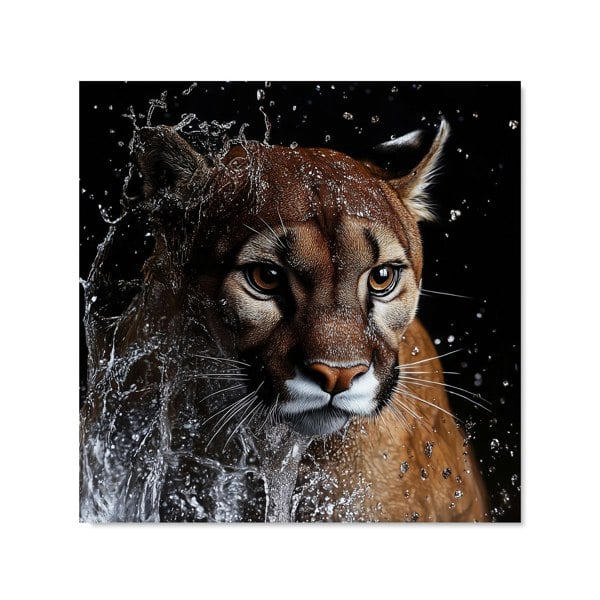 Warren Reed - Designer Fierce Puma in Motion Kitchen Splashback