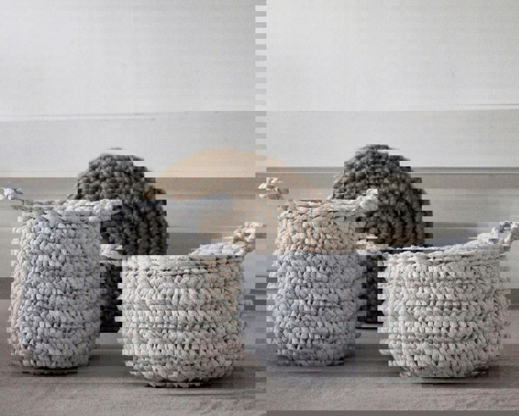 Small basket LIGHT GREY - Zuri House