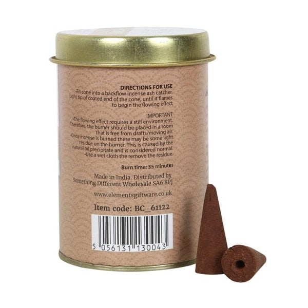 Serano 6 Tins of Elements Palo Santo Jumbo Backflow Cones