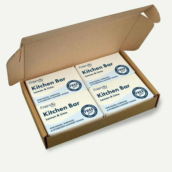 Friendly Soap - Kitchen Bar - Lemon & Lime - 4 X 95g