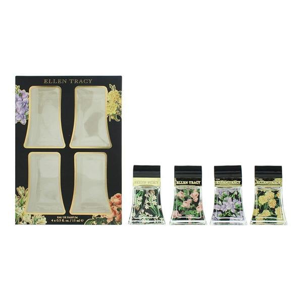 Classic Ellen Tracy Classic Florals Black Coffret 4 Piece Gift Set: EDP 4 x 15ml