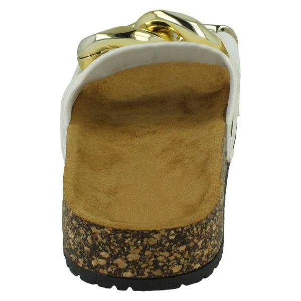 Spot On Ladies Spot On Chain Design Mules F00393