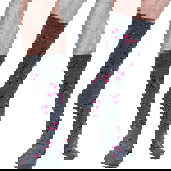 Jemsox 5-Pack Multi Pink Organic Cotton Socks – Mens Crew