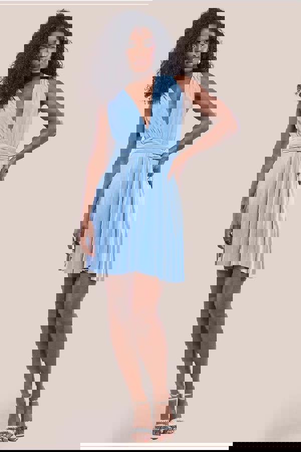 Multiway Mini Dress - Powder Blue DR2361C