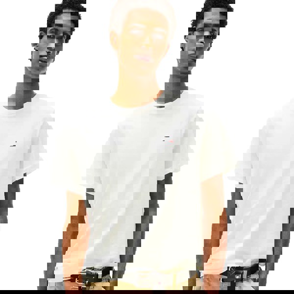 Tommy Hilfiger Tommy Jeans Cotton Basic T-Shirt Ecru