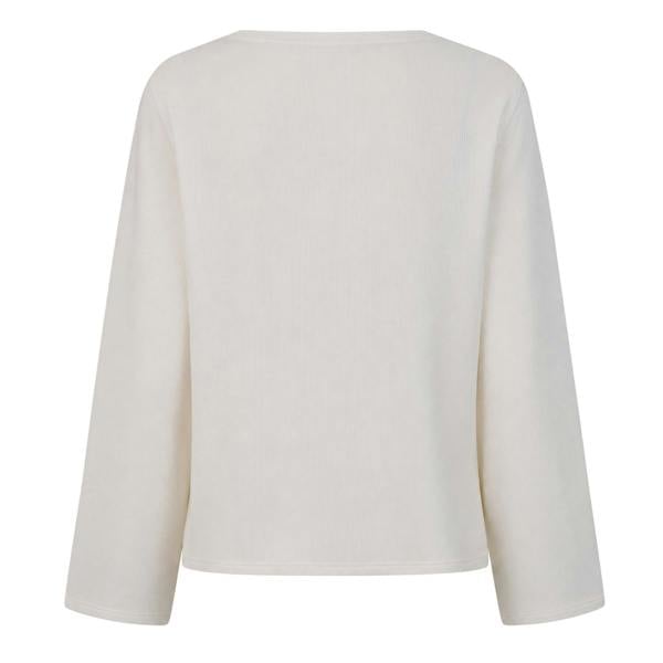 Boss Unisex Adult Waffle Knit Boat Neck Sweater Top - White - 
