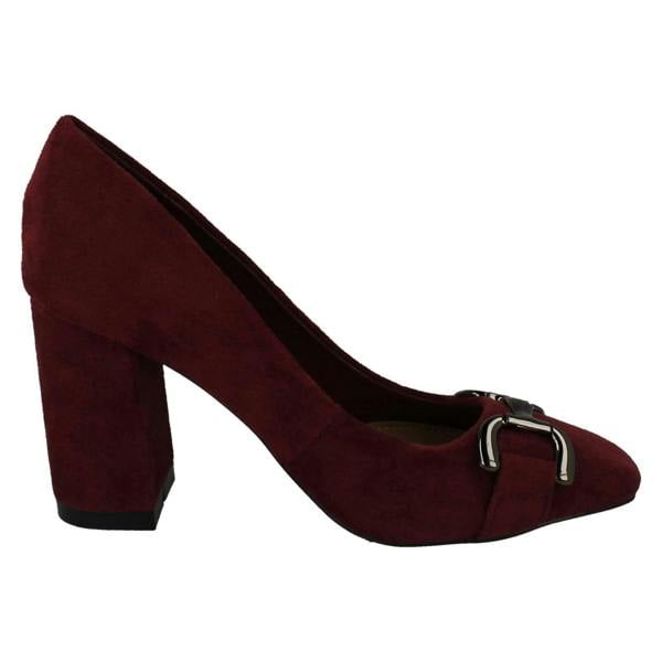 Spot On Ladies Spot On Elegant Buckle Detail Court Shoes F90139