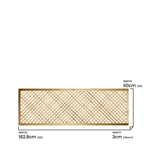 [rackhams variation] trellis elite diamond privacy [6ft x 1ft, 2ft, 3ft, 4ft] 4